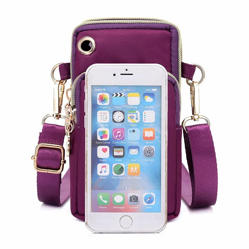 Waterproof Nylon Crossbody Bag – Small Messenger Shoulder Purse for Women