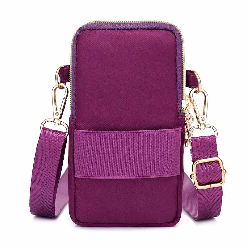 Waterproof Nylon Crossbody Bag – Small Messenger Shoulder Purse for Women