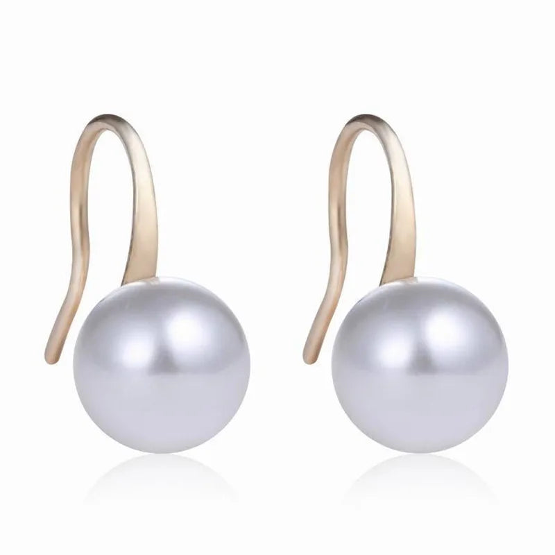 Pearl Crystal Stud Earrings – Elegant Women’s Fashion Jewelry