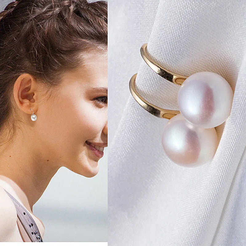 Pearl Crystal Stud Earrings – Elegant Women’s Fashion Jewelry