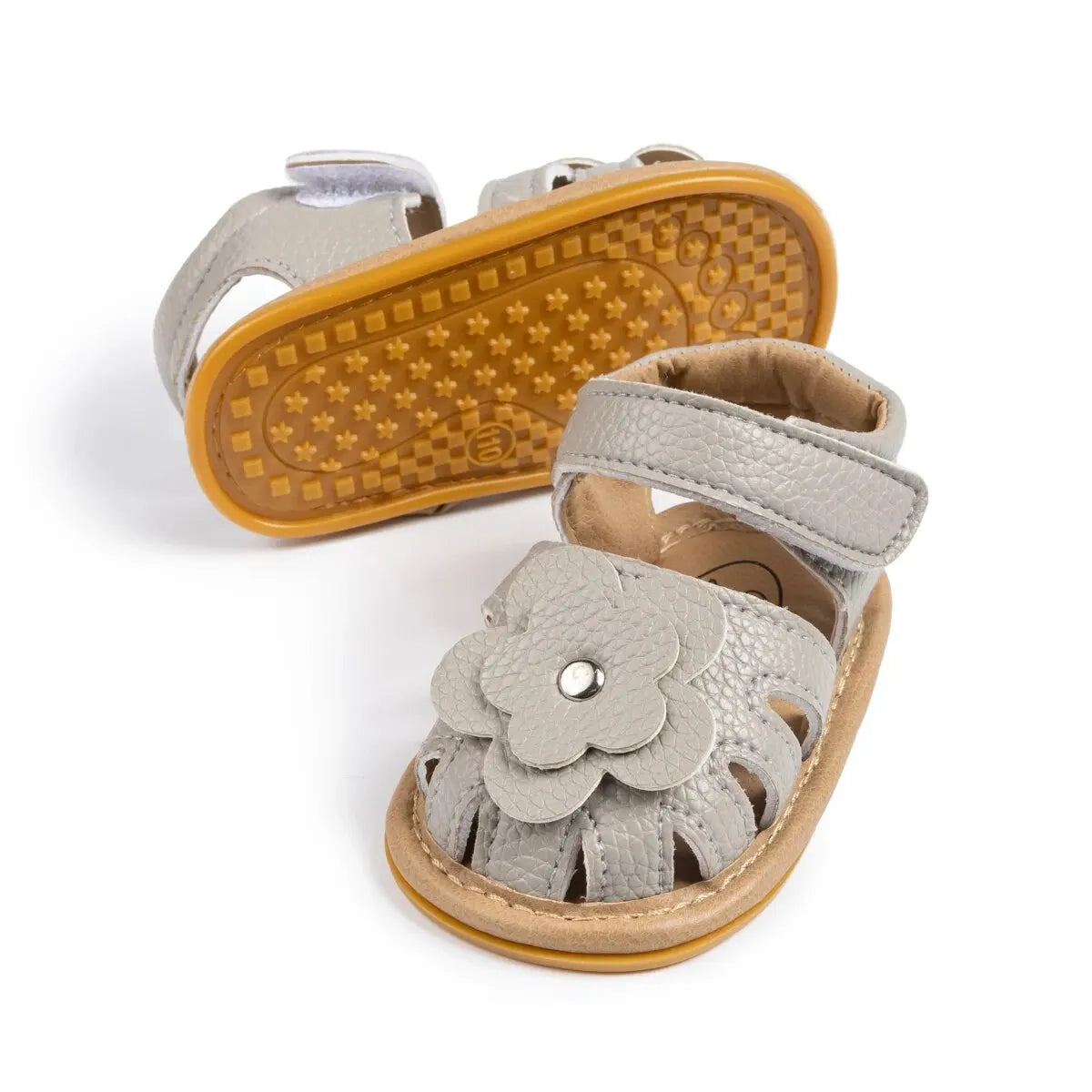 Baby Girl Flower Sandals – Soft Sole Non-Slip Dress Shoes