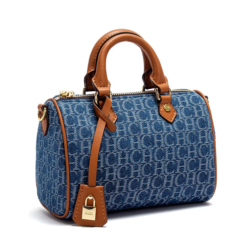 2025 Women’s Cowboy Splicing Pillow Shoulder Bag – Casual Party Handbag