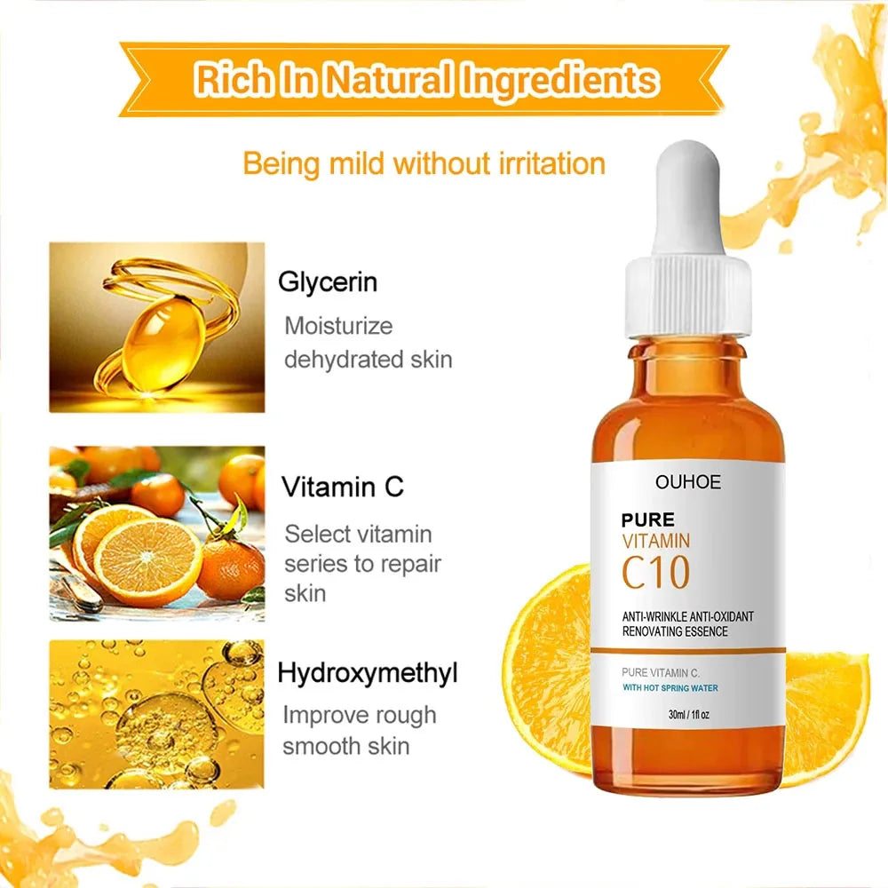 Vitamin C Face Serum – Anti-Aging Wrinkle Remover, Lifting & Brightening Essence