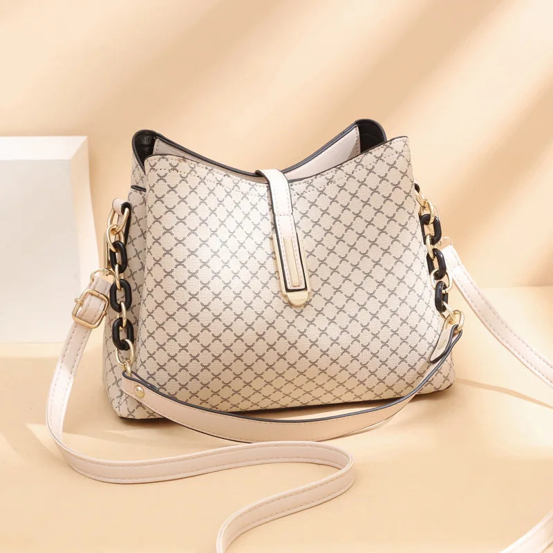 Fashion Women’s Bucket Crossbody Bag – Vintage Tassel PU Leather Designer Shoulder Bag