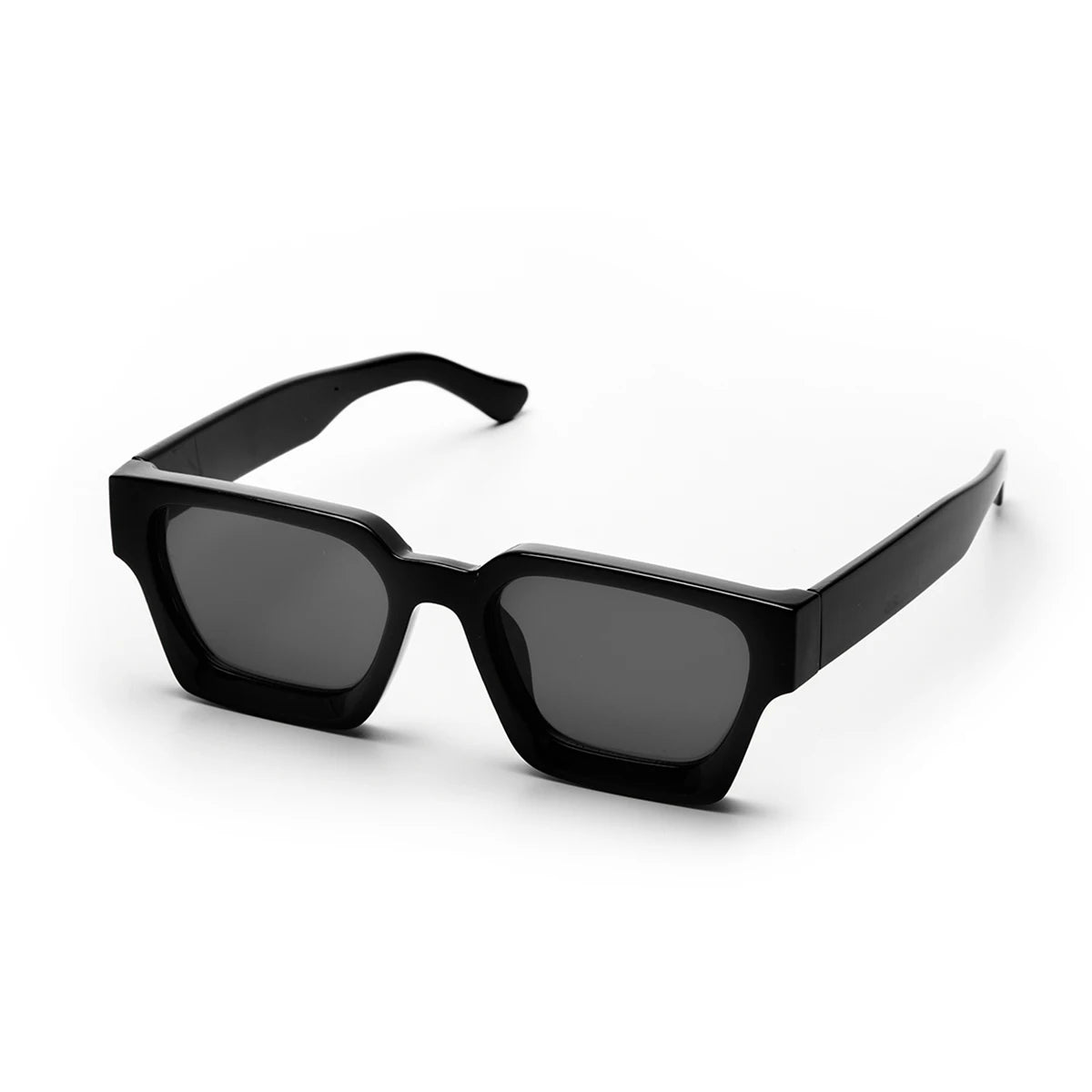 Ruiao 2025 Luxury Premium Black Designer Square Sunglasses – Unisex for Men & Women