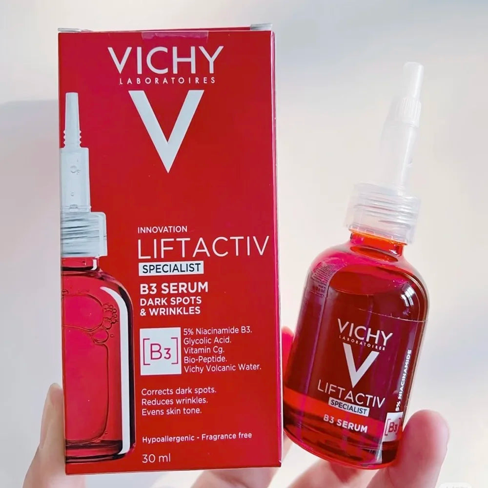 VICHY 16% Vitamin C + Hyaluronic Acid Serum – Rejuvenating & Moisturizing Facial Care with Salicylic Acid, Repairs Skin Barrier & Restores Radiance