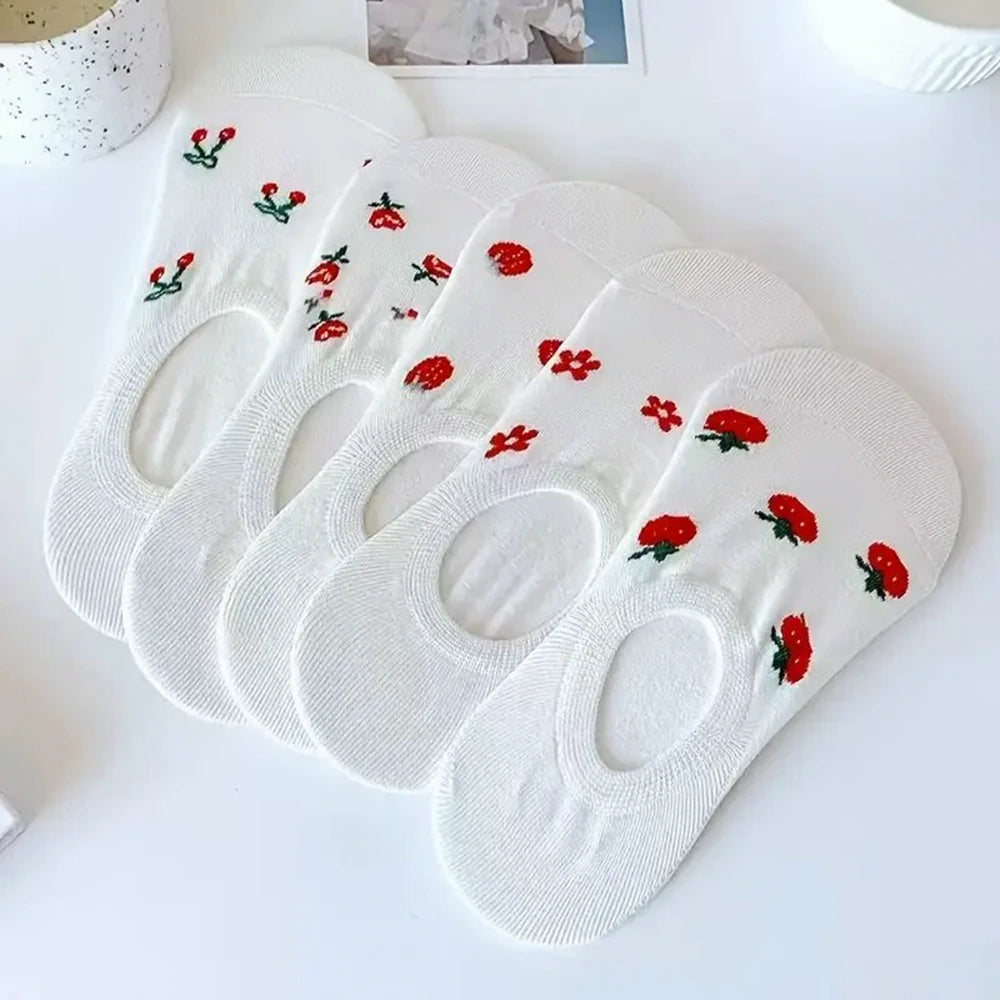 Cartoon Teddy Bear Ankle Socks – 5/10/20 Pairs Breathable & Cute