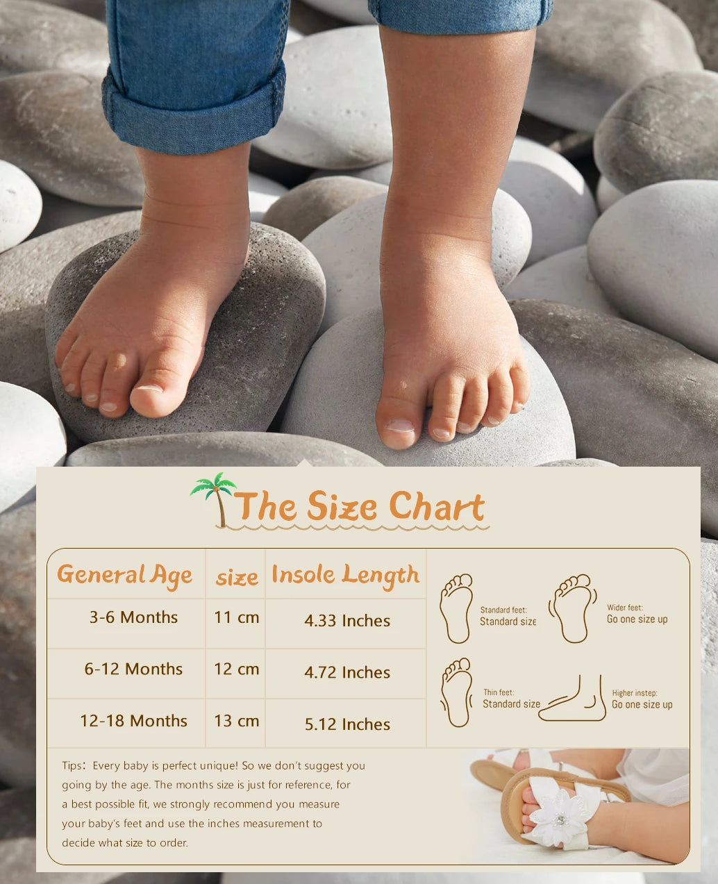 Baby Girl Summer Sandals – Outdoor Soft First Walker Shoes