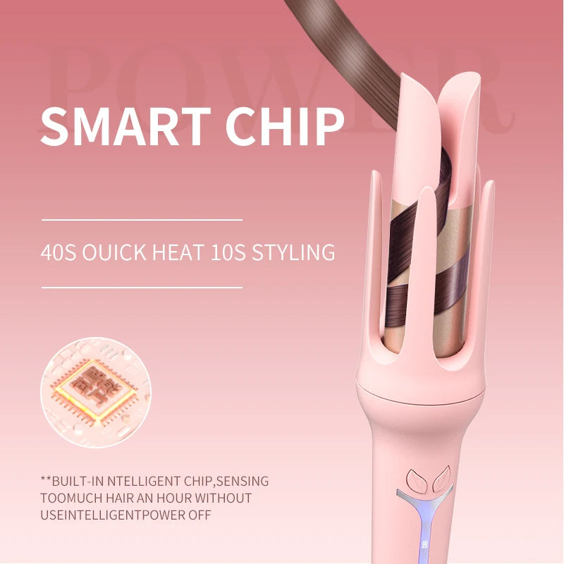 Automatic Curling Iron 32mm – Ceramic Hair Curler with Anion Technology & Fast Heating