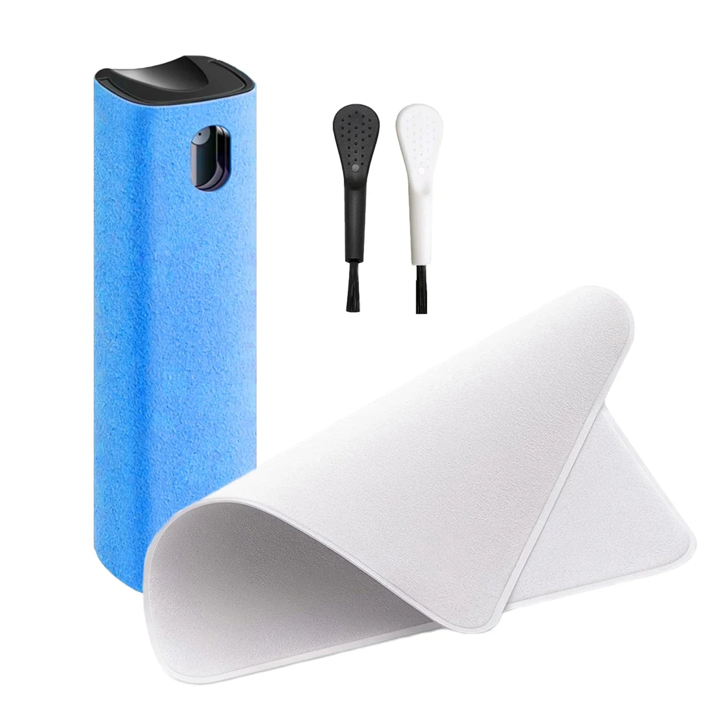 4-in-1 Screen Cleaner Spray Bottle with Microfiber Cloth – Portable Cleaning Tool for Phone, Tablet, Laptop & Glasses