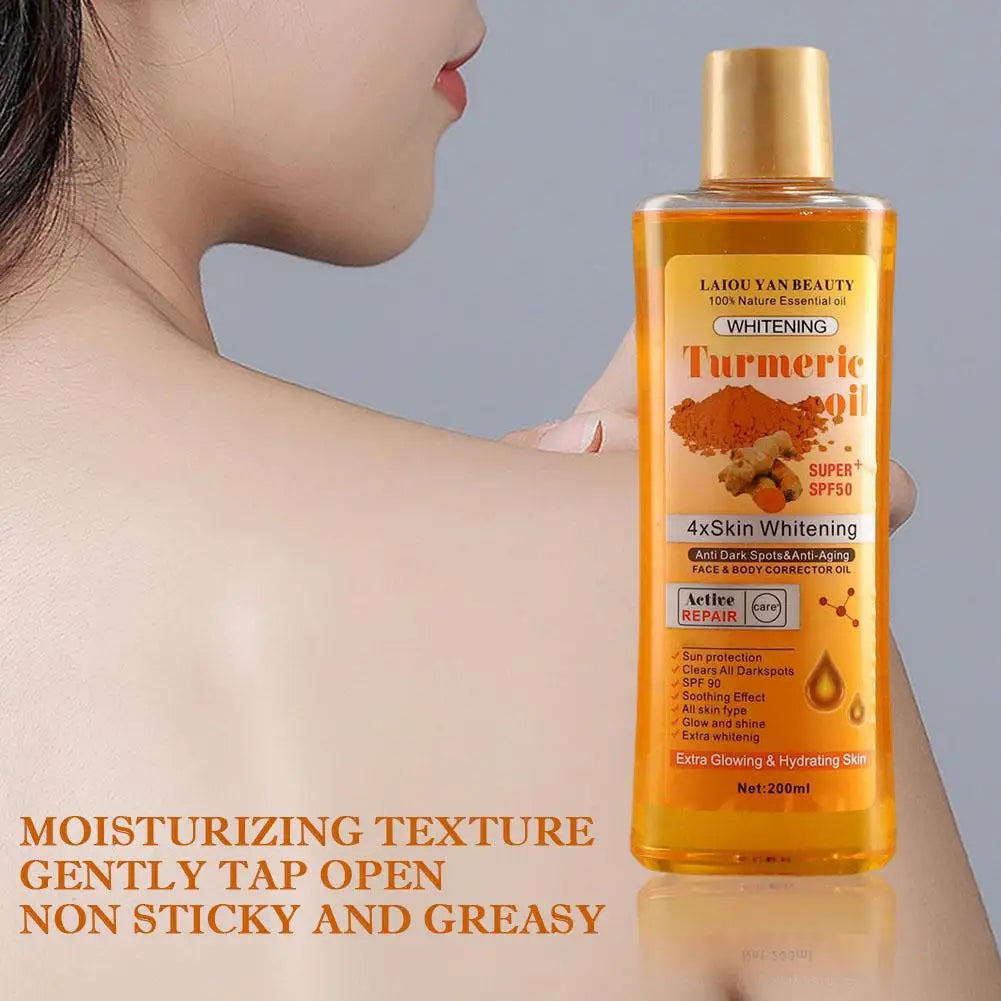 Turmeric & Ginger Essential Oil (200ml) – Deep Hydration, Nourishing & Smoothing Face & Skin Care