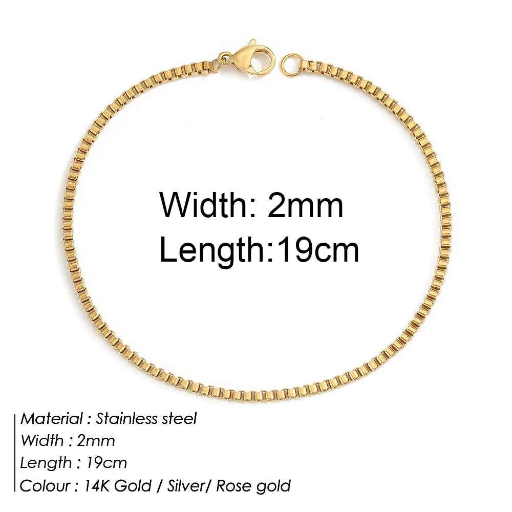 Gold Stainless Steel Twist Cuban Chain Bracelet – Women’s Jewelry Gift