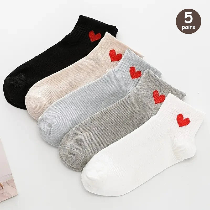 Cartoon Teddy Bear Ankle Socks – 5/10/20 Pairs Breathable & Cute