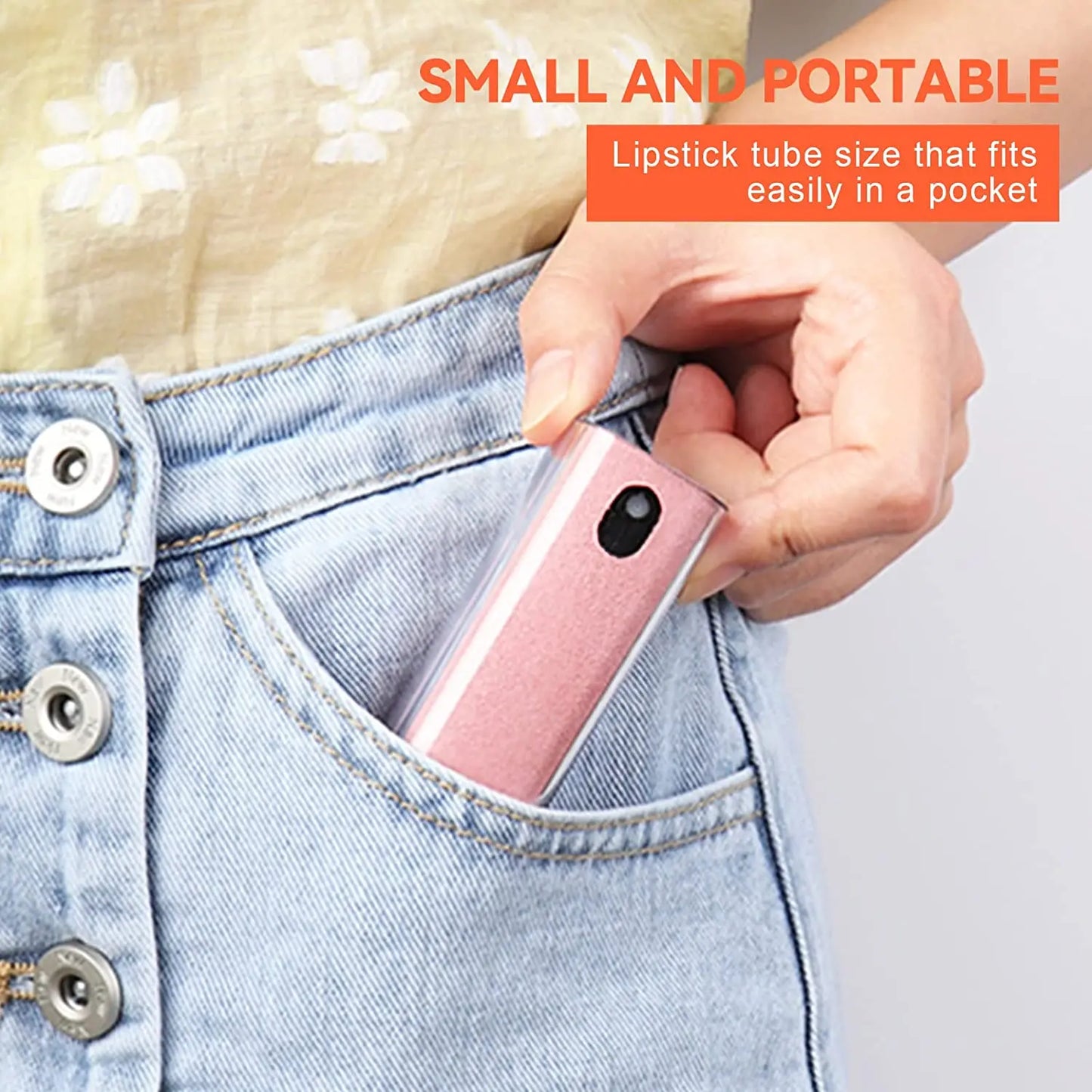 2-in-1 Screen Cleaner Spray Bottle with Microfiber Cloth – Cleaning Tool for Phone, Tablet, Laptop & PC