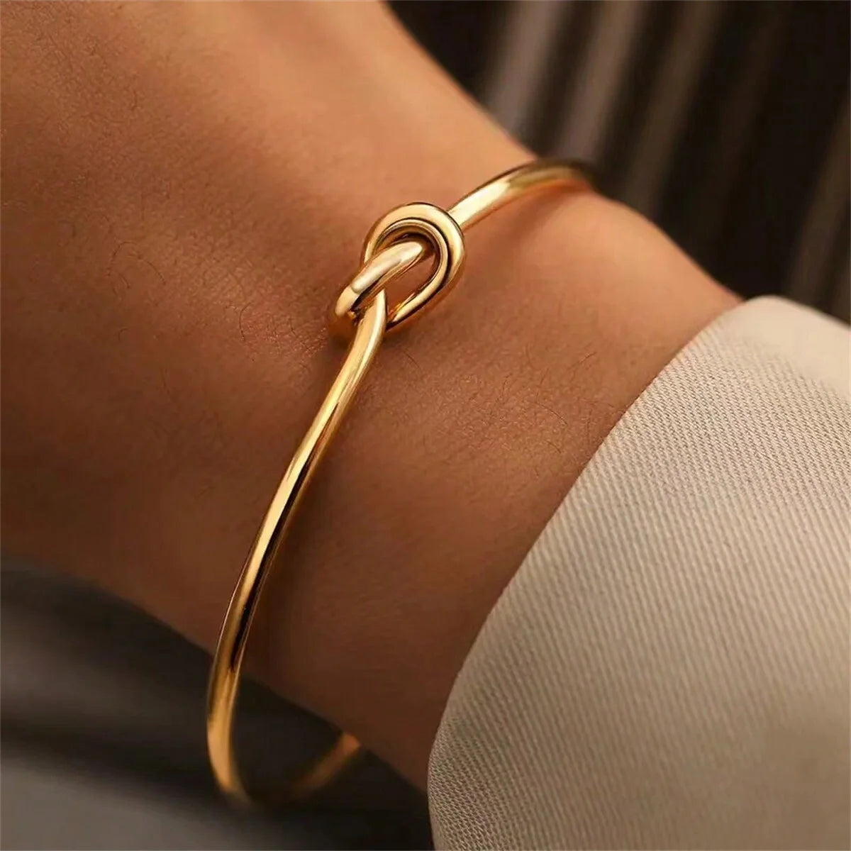 18K Gold-Plated Stainless Steel Chain Bracelet – Unisex Waterproof Jewelry Gift