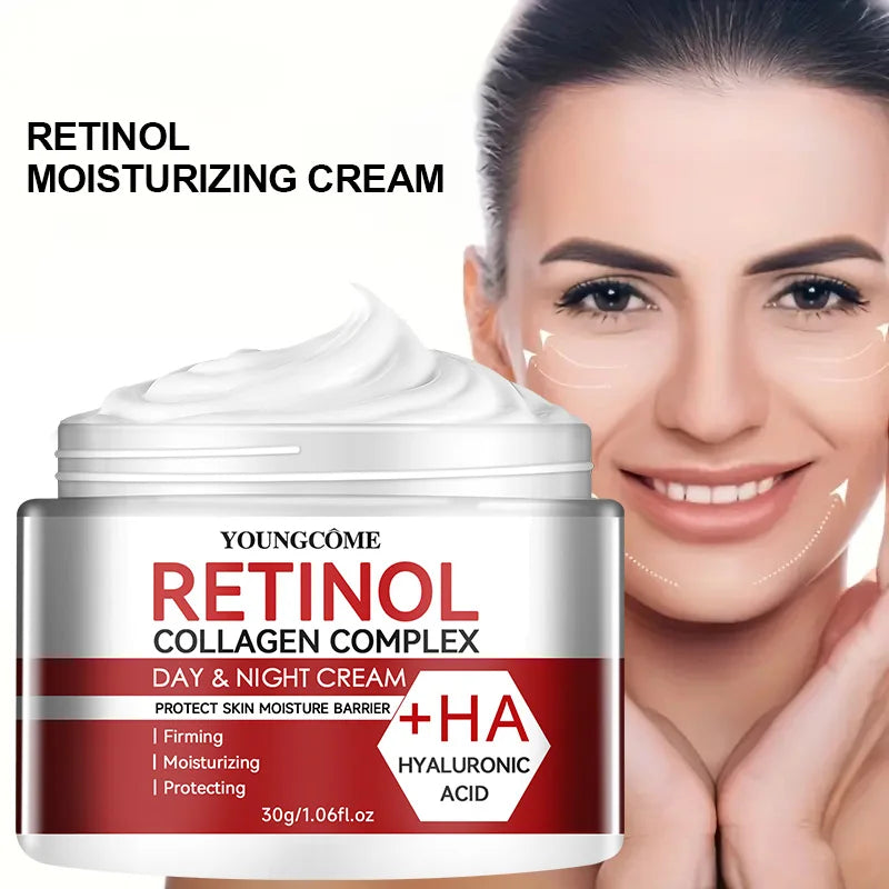Retinol Collagen Moisturizing Cream – Deep Hydration & Skin Repair, Anti-Aging Face Cream for Dry & Mature Skin