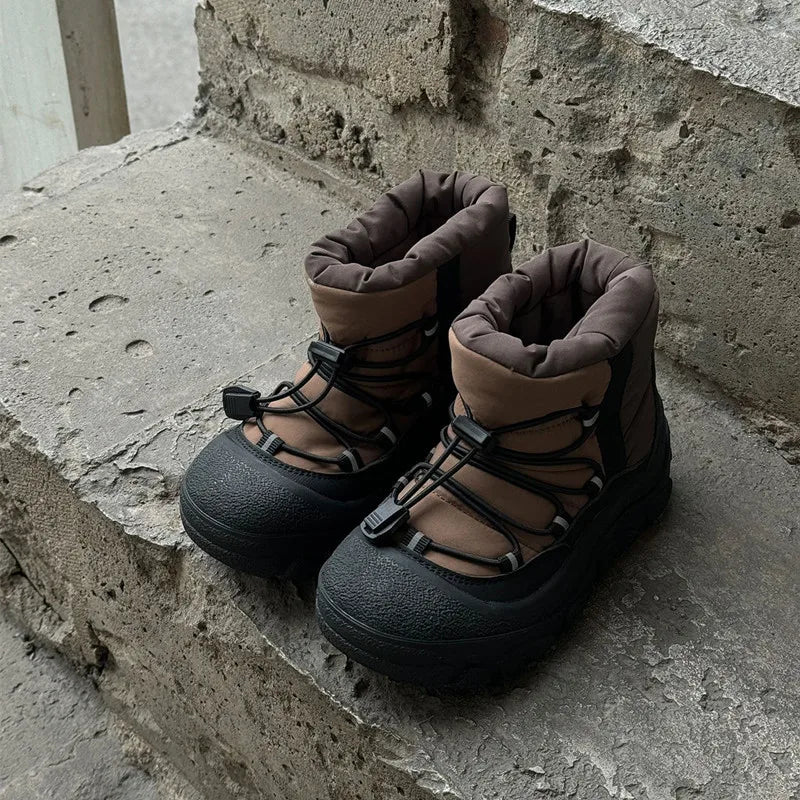 Children Winter Snow Boots – Waterproof Warm Cotton Shoes Boys Girls Outdoor Non-Slip School Boots