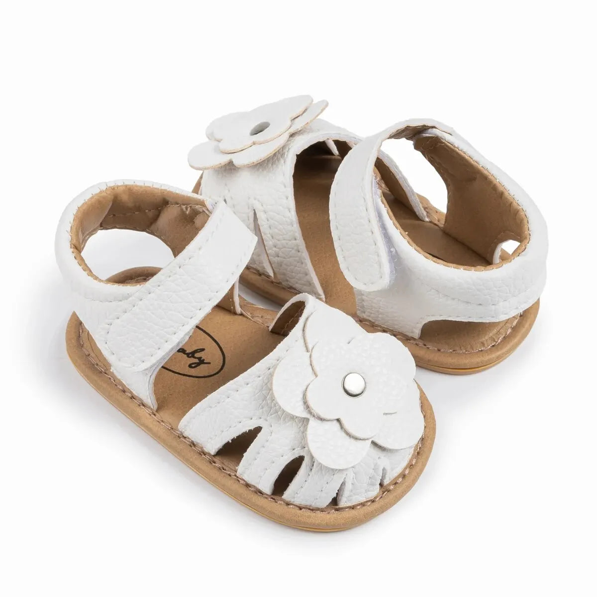 Baby Girl Flower Sandals – Soft Sole Non-Slip Dress Shoes
