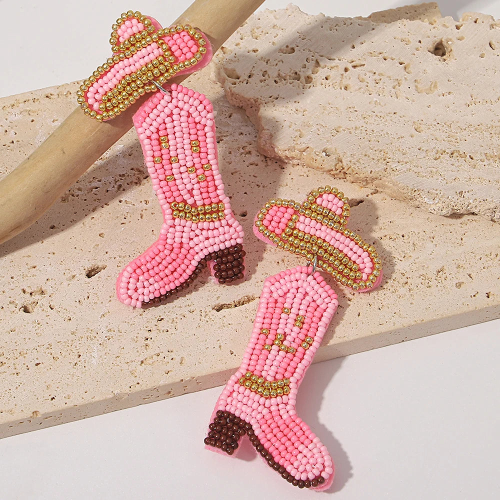 Bohemian Starfish Lobster Conch Earrings – Handmade Summer Beach Jewelry
