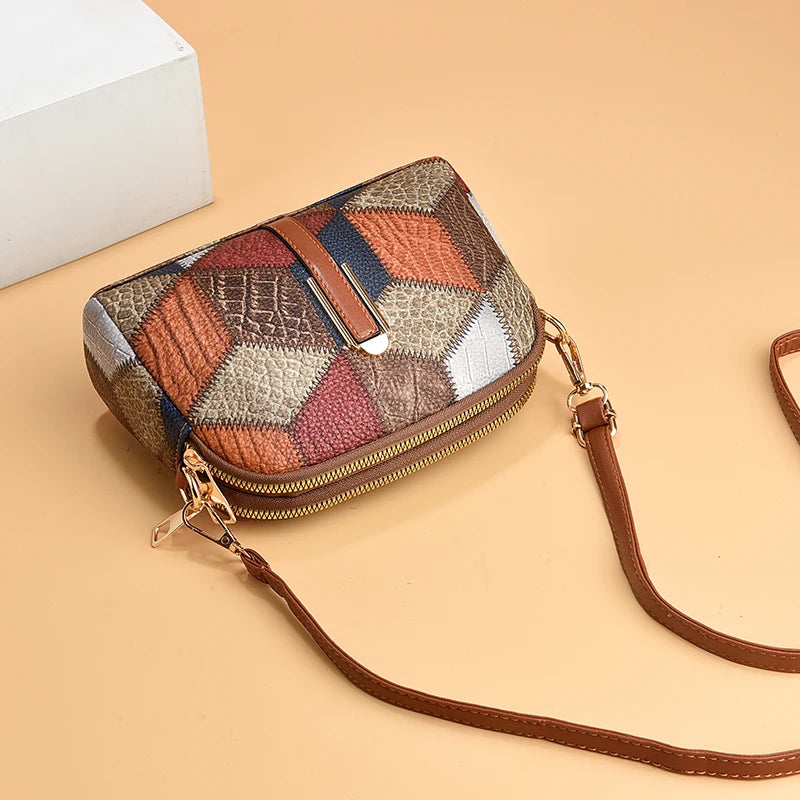Women’s Trendy Printed Shell Crossbody Bag – Casual Versatile Small Designer Purse