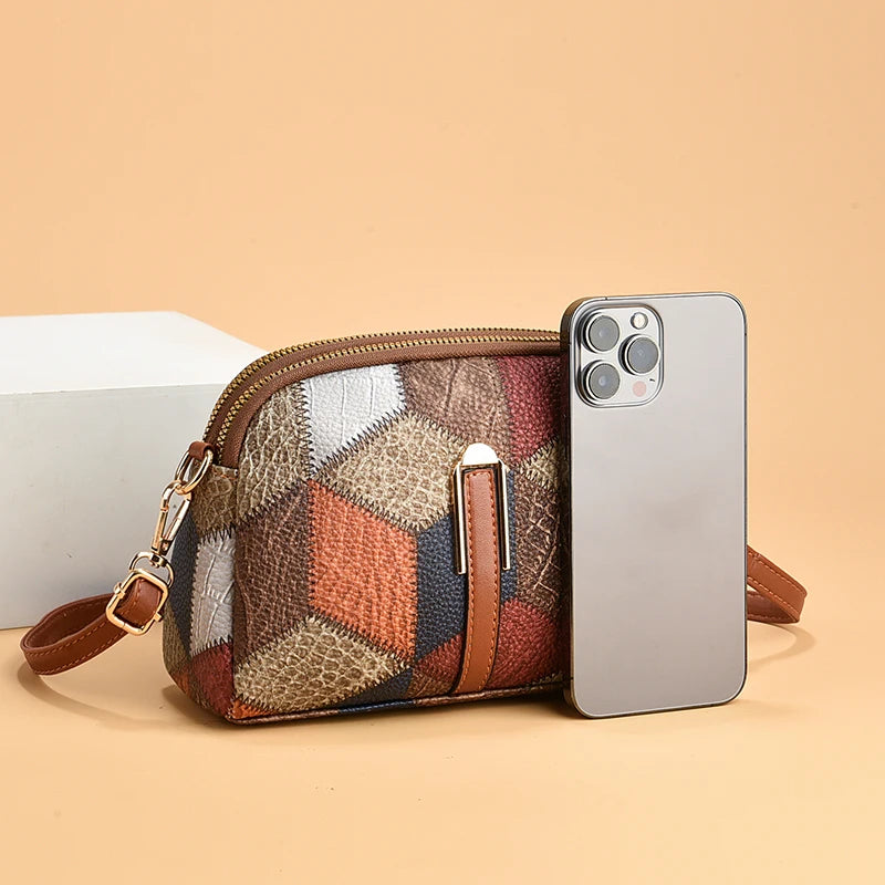Women’s Trendy Printed Shell Crossbody Bag – Casual Versatile Small Designer Purse