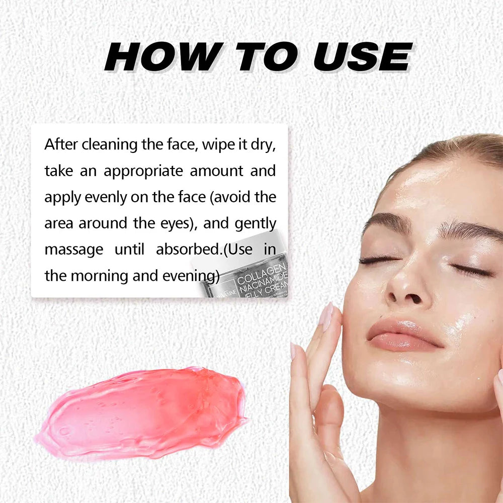 Collagen Jelly Cream – Niacinamide & Hydrolyzed Collagen Moisturizer for Revitalized Skin