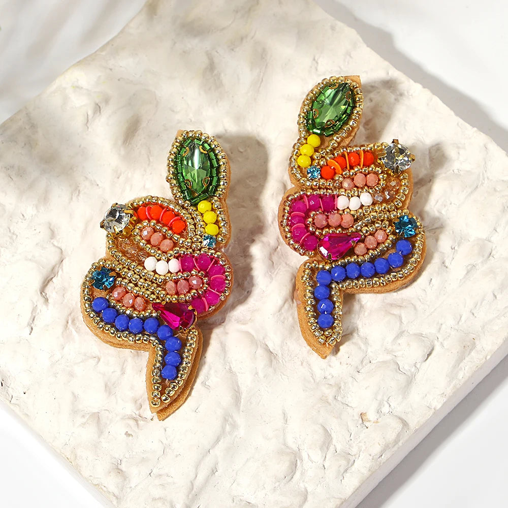 Bohemian Starfish Lobster Conch Earrings – Handmade Summer Beach Jewelry