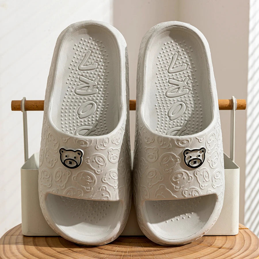 Little Bear Slide Slippers – Soft Non-Slip Unisex Summer Sandals