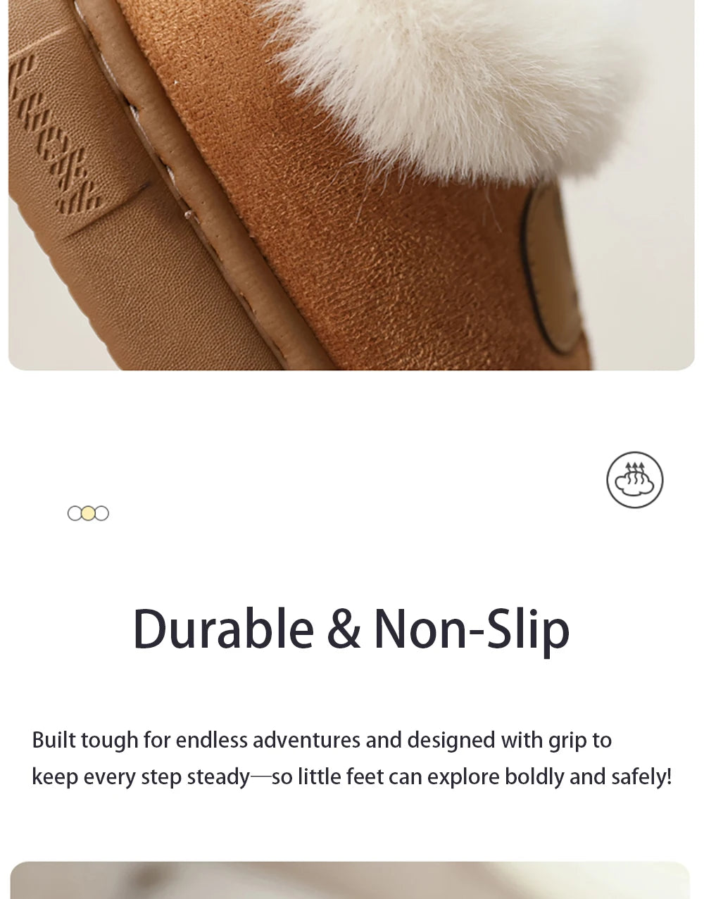 Cute Cartoon Winter Boots for Kids – Boys Girls Plush Warm Snow Boots Toddler Children's Shoes