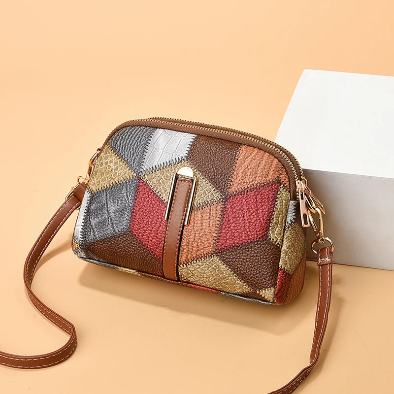 Women’s Trendy Printed Shell Crossbody Bag – Casual Versatile Small Designer Purse