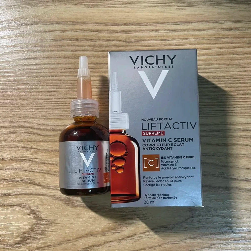 VICHY 16% Vitamin C + Hyaluronic Acid Serum – Rejuvenating & Moisturizing Facial Care with Salicylic Acid, Repairs Skin Barrier & Restores Radiance