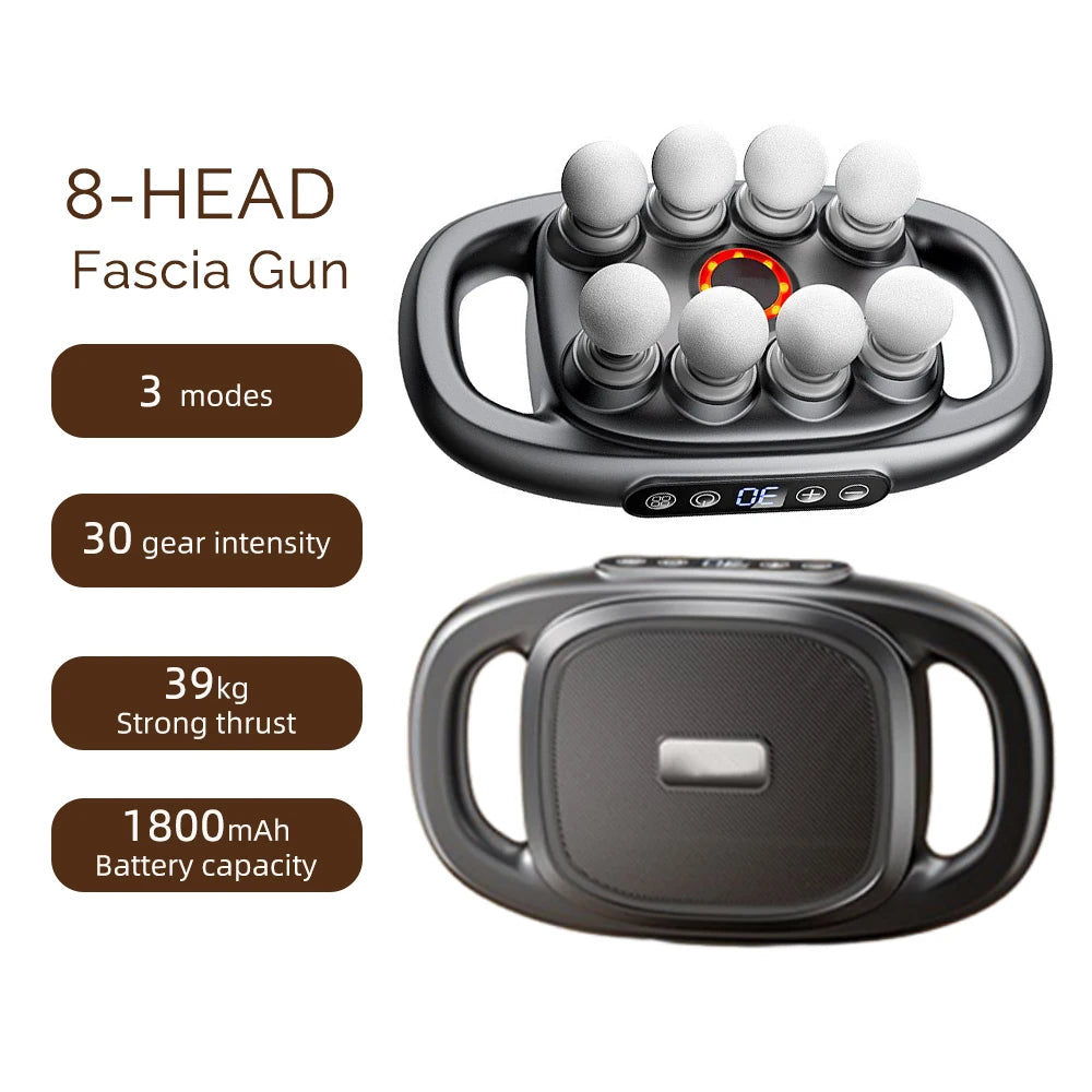 Fascia Gun – 42-Head High-Frequency Vibration Massage Gun | Full Body, Back, Waist, Neck & Shoulder Muscle Massager