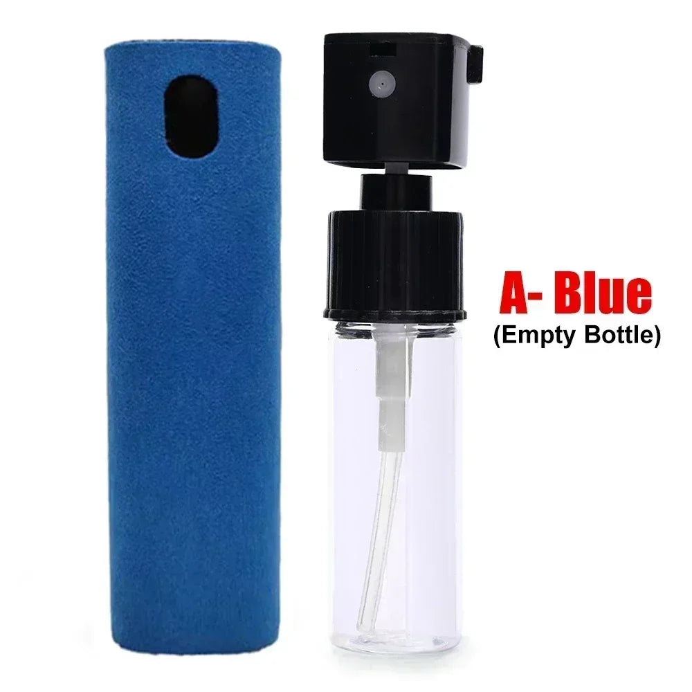 Microfiber Screen Cleaner Spray Bottle – Portable Press-Type Tool for Phone, Tablet & Laptop Screens (Empty, No Liquid)