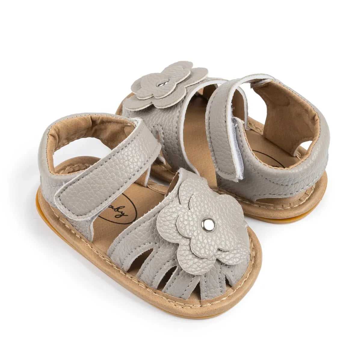 Baby Girl Flower Sandals – Soft Sole Non-Slip Dress Shoes