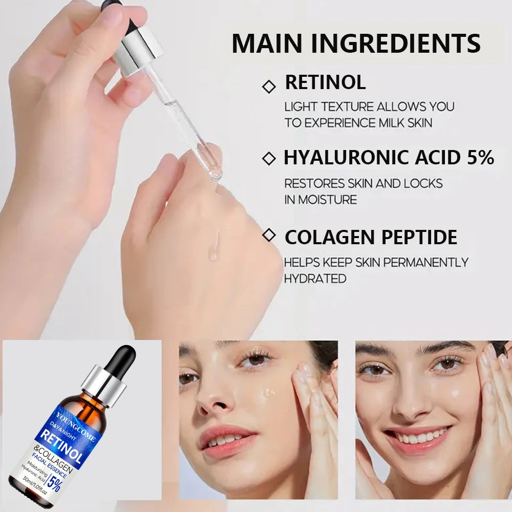 Retinol Cream & Serum Set – Anti-Wrinkle Skin Repair & Firming