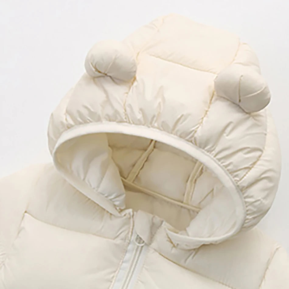 2025 Autumn Winter Kids Hooded Jacket – Warm Zipper Coat Parka for Boys & Girls