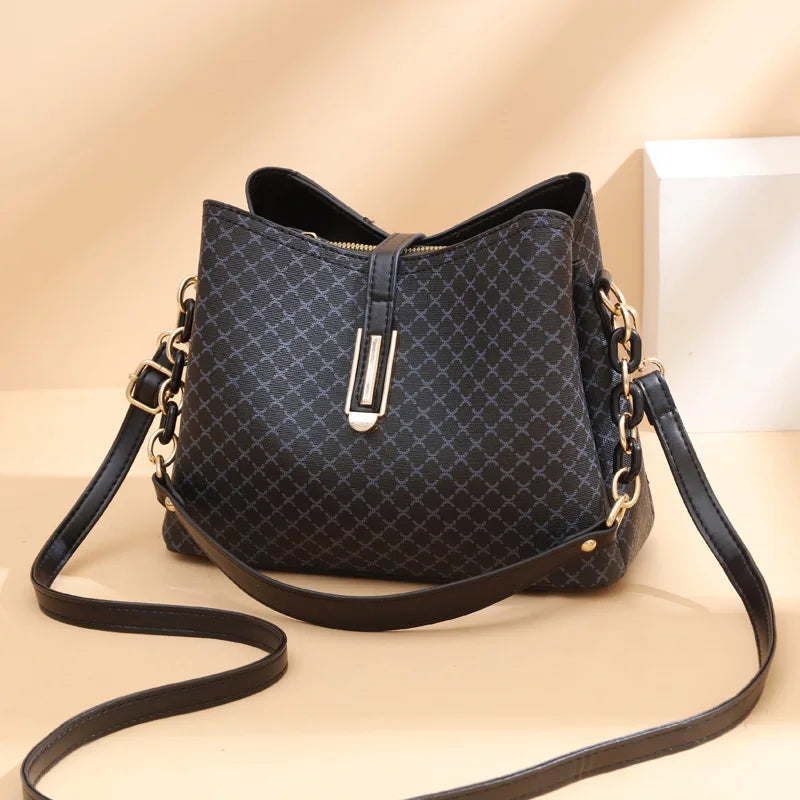 Fashion Women’s Bucket Crossbody Bag – Vintage Tassel PU Leather Designer Shoulder Bag