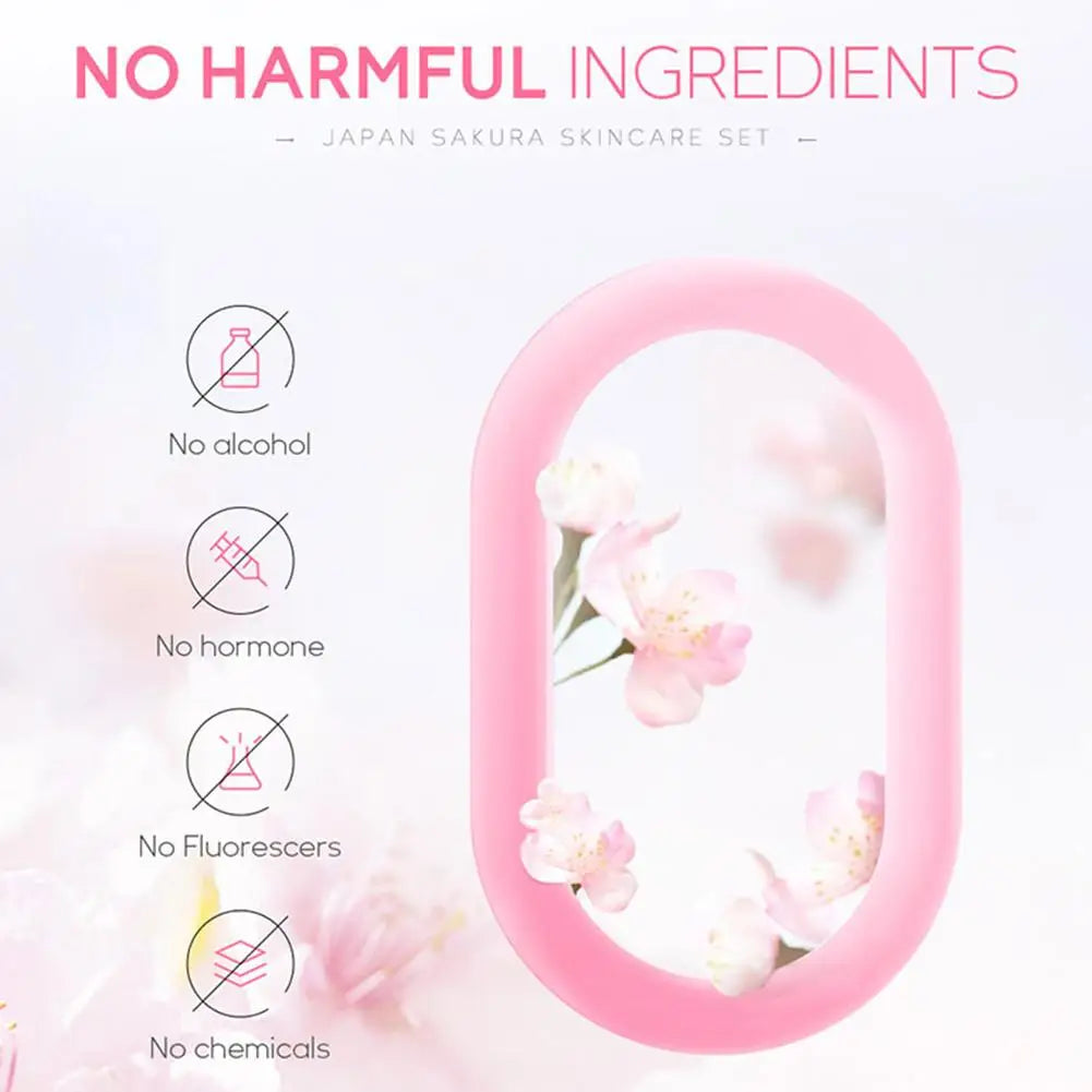 Sakura Skincare Gift Set – Cream, Toner, Serum & More (3/5pcs)