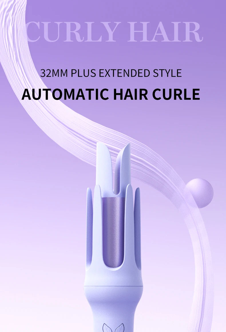 Automatic Curling Iron 32mm – Ceramic Hair Curler with Anion Technology & Fast Heating