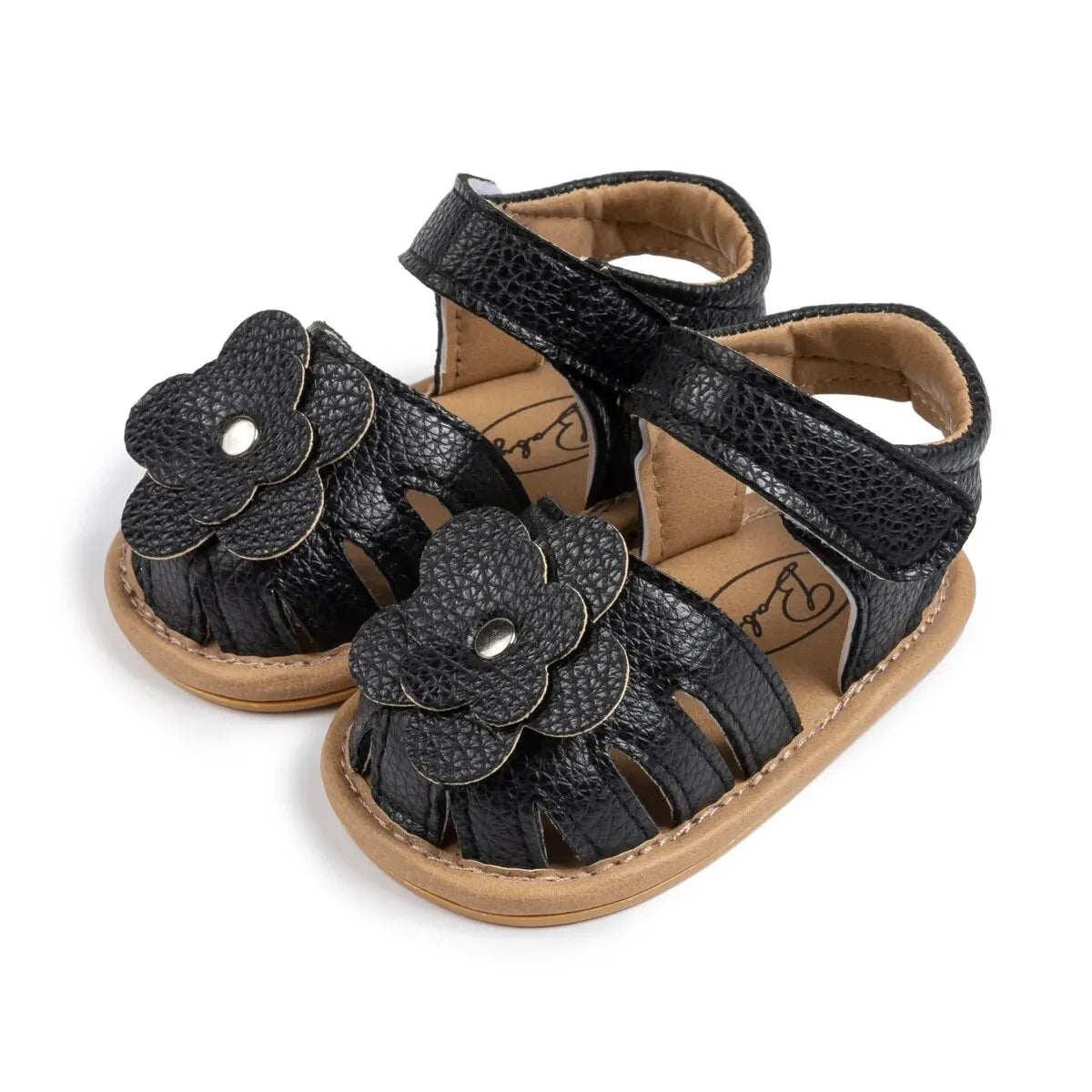 Baby Girl Flower Sandals – Soft Sole Non-Slip Dress Shoes