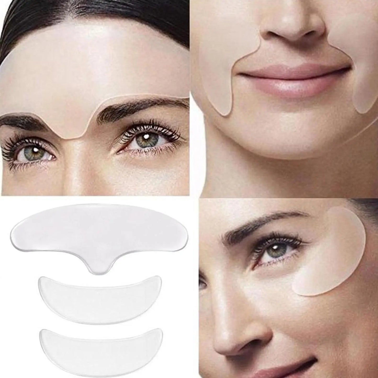Reusable Anti-Wrinkle Forehead Patch – Soft Silicone Patch for Facial Care, Eye Mask & Skin Care – Comfortable, Portable & Easy to Use