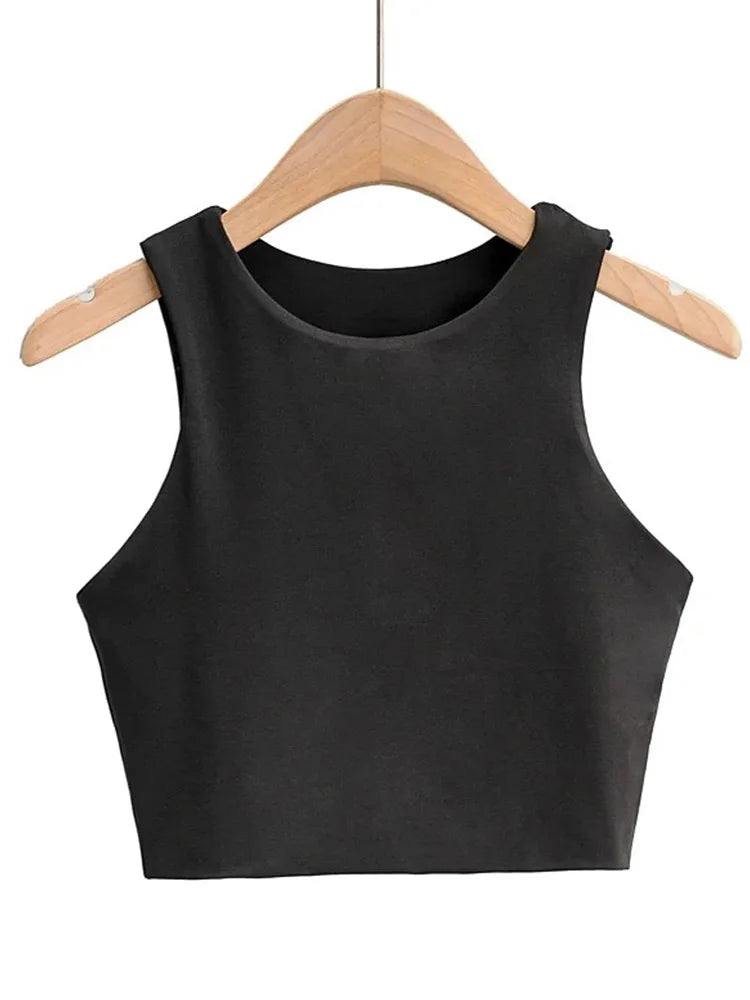 Women's Slim Fit Tank Top – Sleeveless, O-Neck, Summer Essential