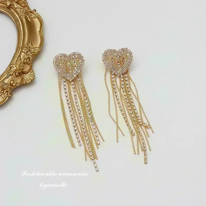 Rectangular Zircon Earrings – Elegant Women’s Wedding Jewelry