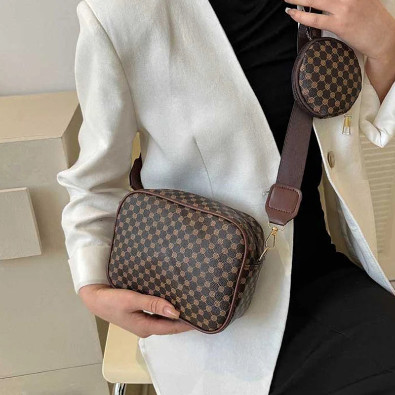 Vintage Pattern Shell Crossbody Bag – Small Luxury Designer Shoulder Purse for Women