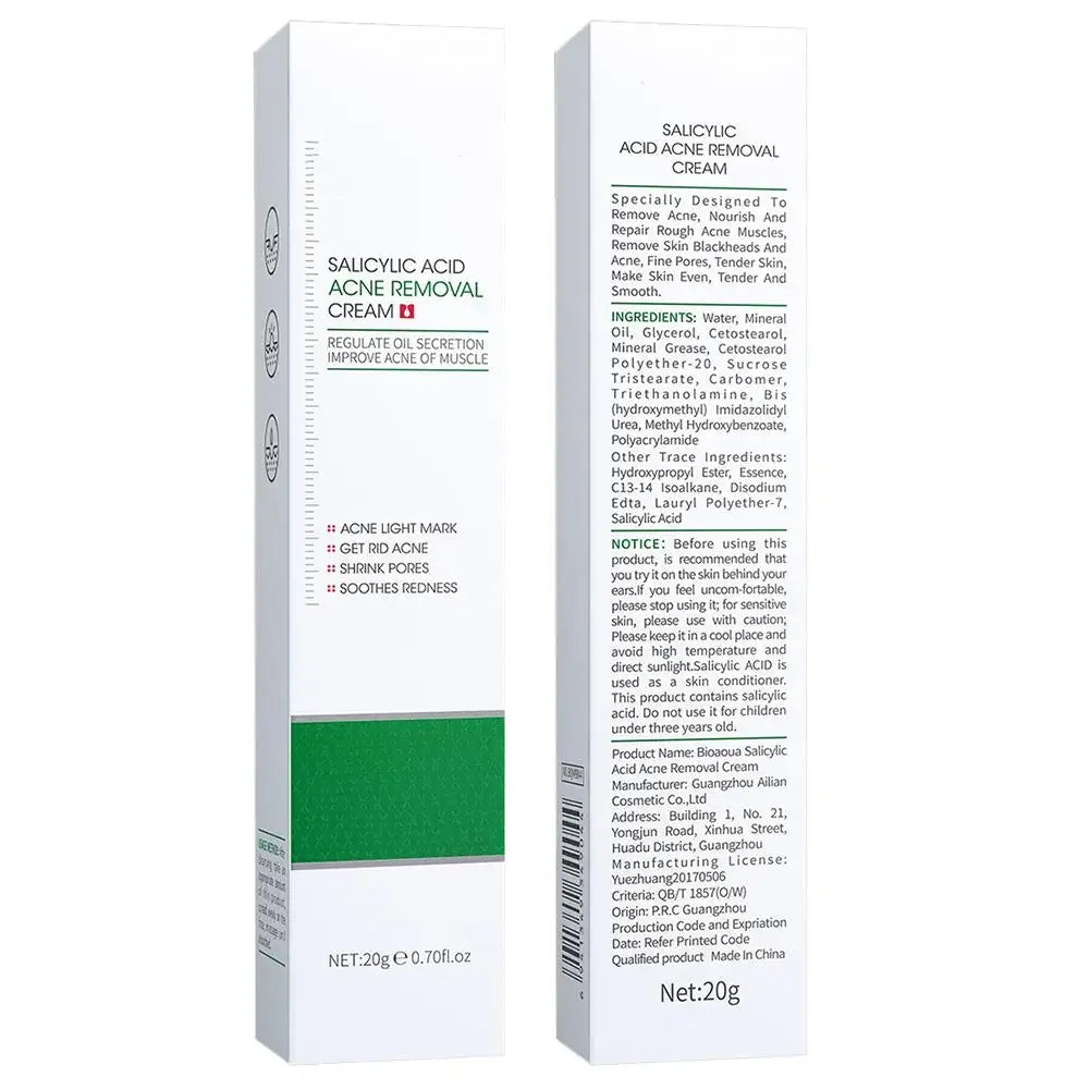 20g Salicylic Acid Pore Minimizing Cream – Blackhead Removal, Large Pore Reduction, Skin Smoothing & Repairing Face Cream | Skincare