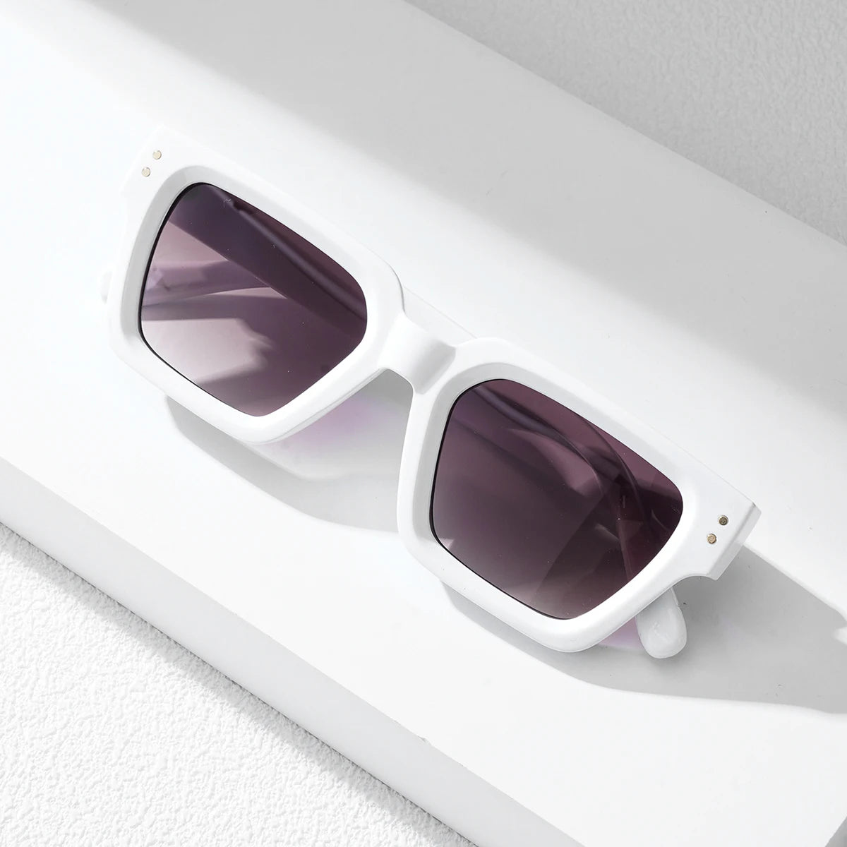 Ruiao 2025 Luxury Premium Black Designer Square Sunglasses – Unisex for Men & Women