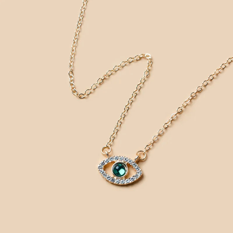 Double Layer Evil Eye Pendant Necklace – Turkish Women’s Jewelry Gift