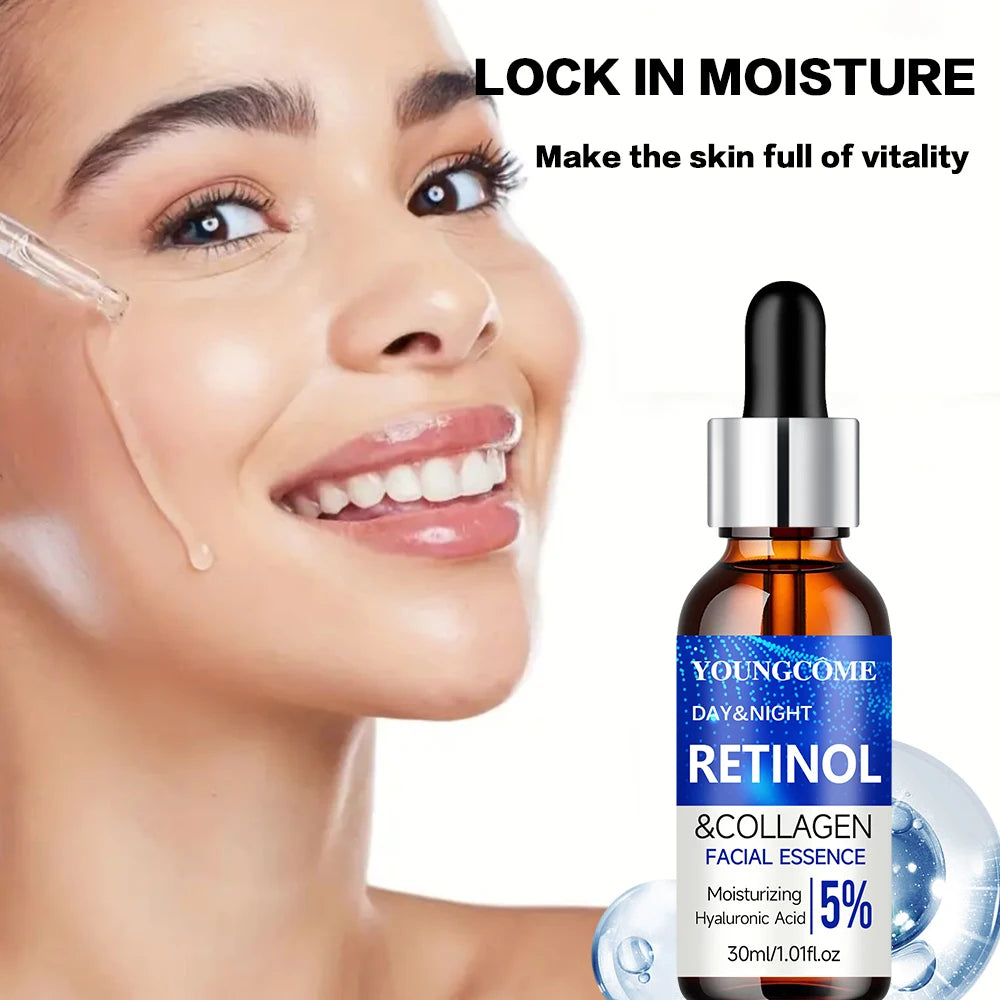 Retinol Cream & Serum Set – Anti-Wrinkle Skin Repair & Firming