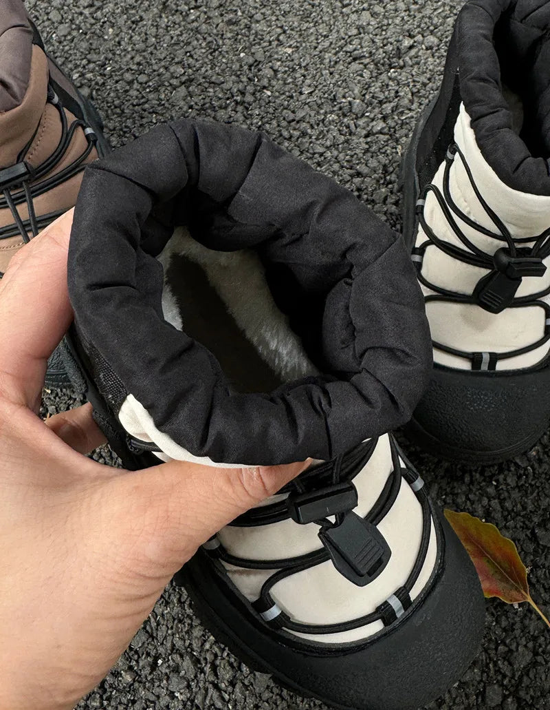 Children Winter Snow Boots – Waterproof Warm Cotton Shoes Boys Girls Outdoor Non-Slip School Boots