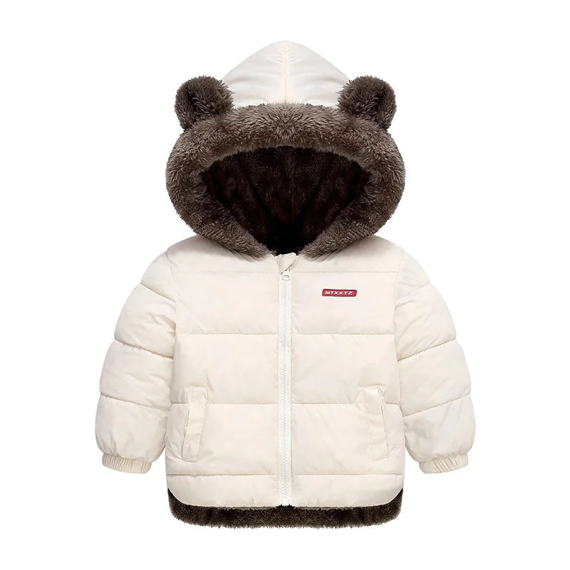 inter Baby Jacket – Cute Cartoon Hooded Warm Coat 2–6Y Kids Outerwear